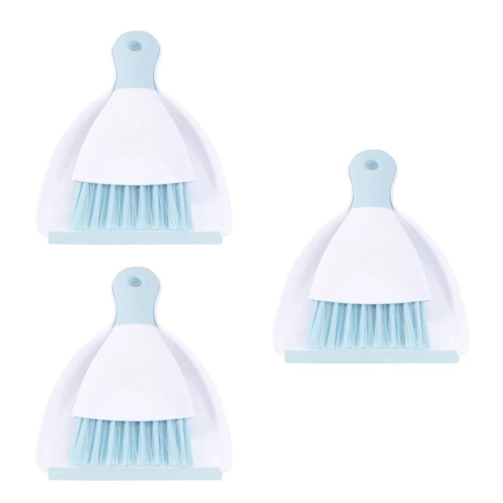 3 Count Convenient Small Dustpan Set Desktop Cleaner Cleaning Tools