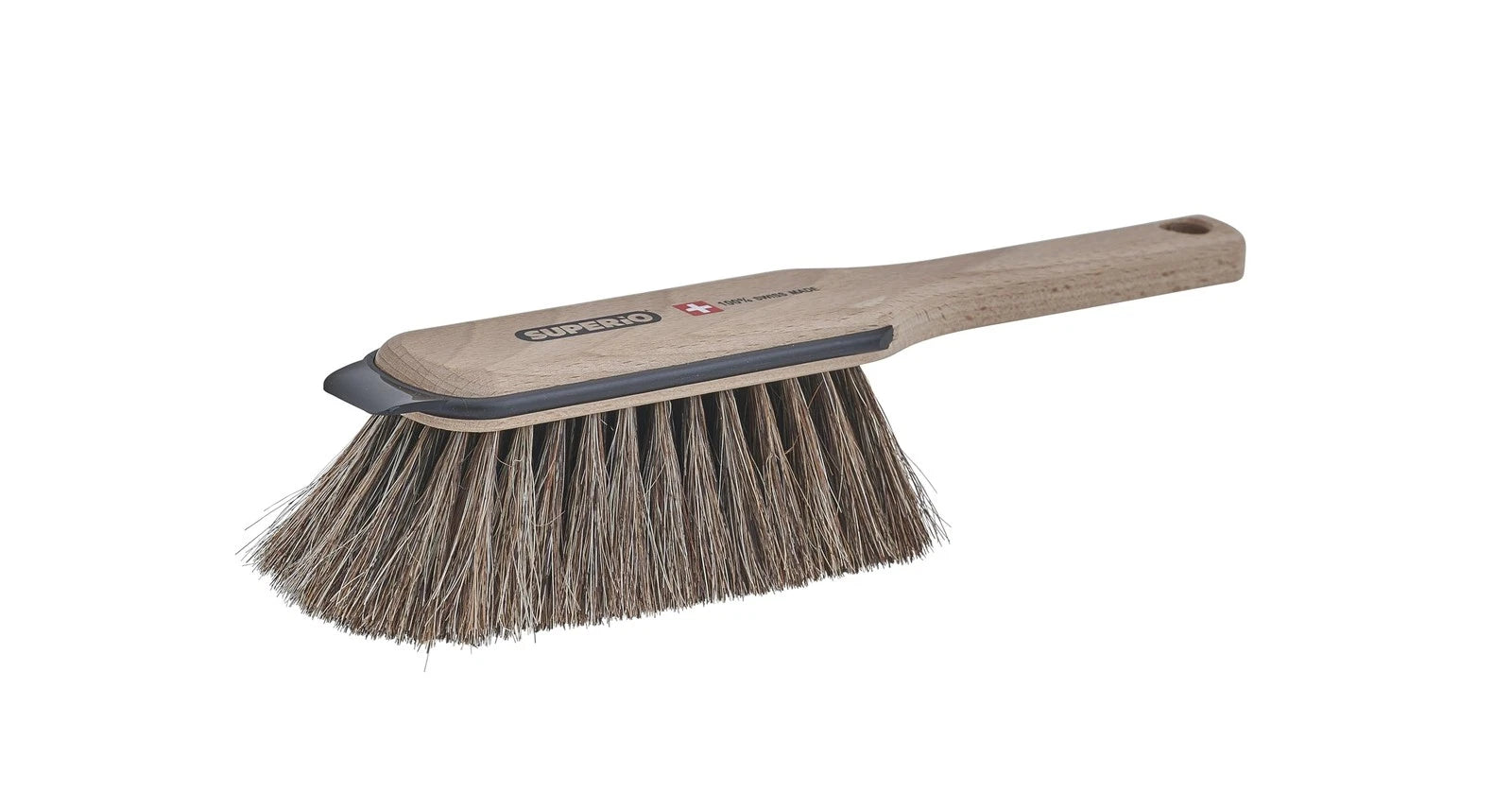 Handheld Dustpan and Brush Set | Comfort Grip Broom with Horsehair Bristles