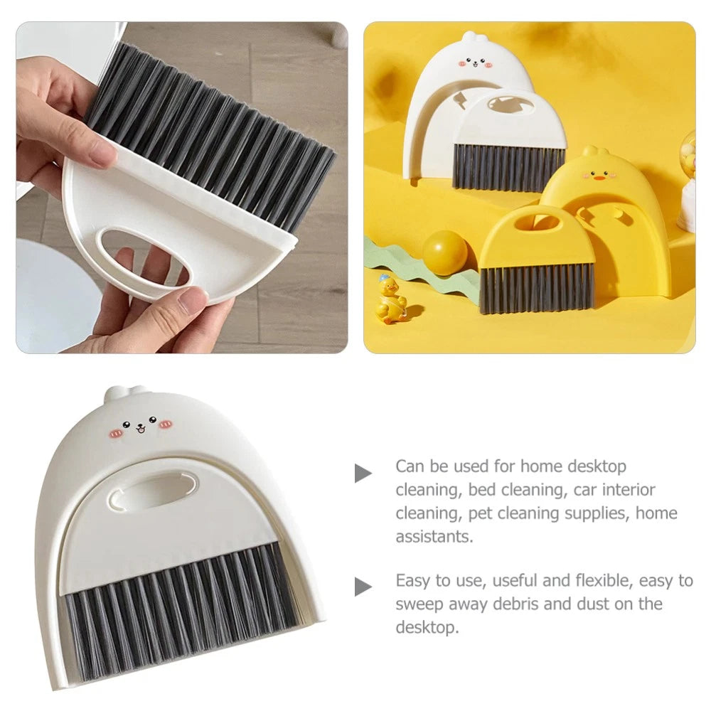 Mini Dustpan Set Child Baby Desktop Broom and Tabletop Cleaning Brush