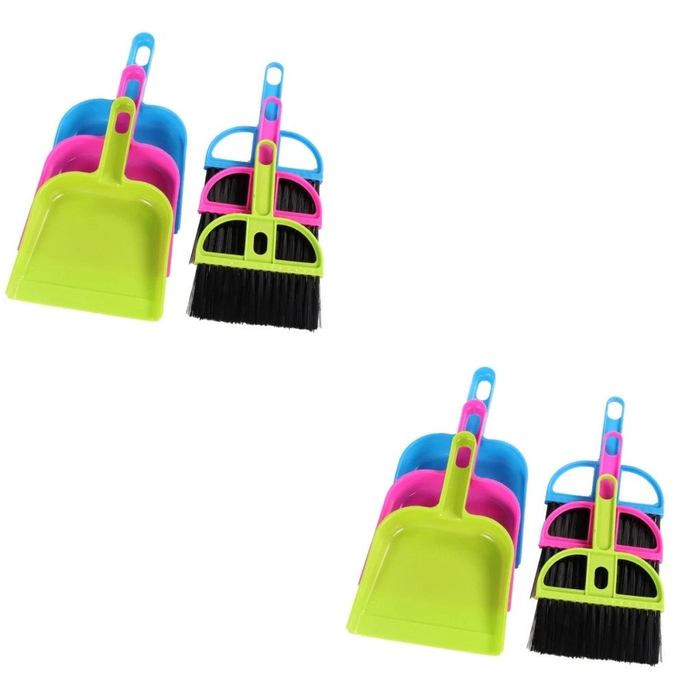 2 Count Keyboard Cleaner Kit Sweeping Brush and Dustpan Set Mini Broom with