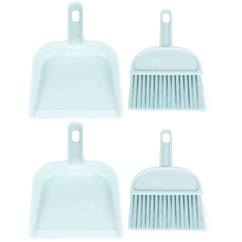 2 Sets Mini Dustpan Broom Pet Cage Cleaning Supplies Small Brush