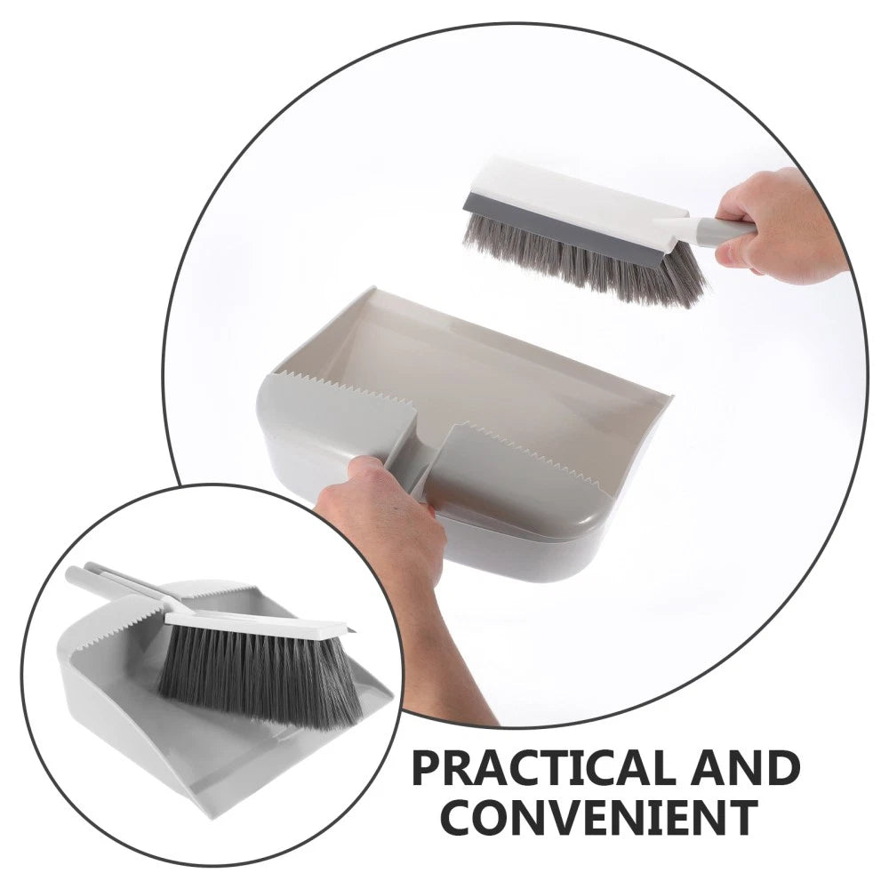 Mini Dustpan Broom Set Desktop Small and Sweeping Soft Brush Table
