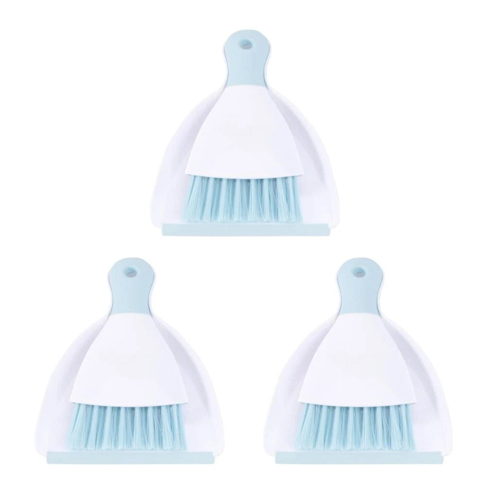 3 PCS Convenient Small Dustpan Set Cleaning Broom Household Supplies