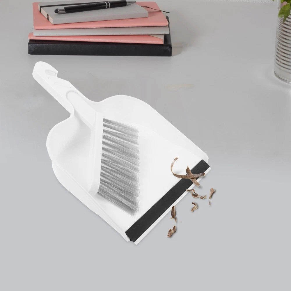 Mini Desktop Broom Set Child Small Dustpan and Brush Handheld with Portable