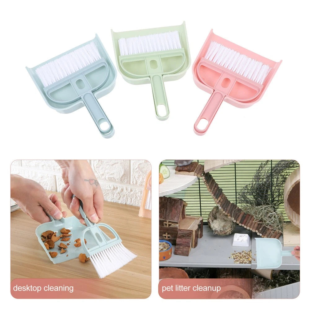 6 Sets Cleaning Artifact Set Broom With Shovel Dustpan And-