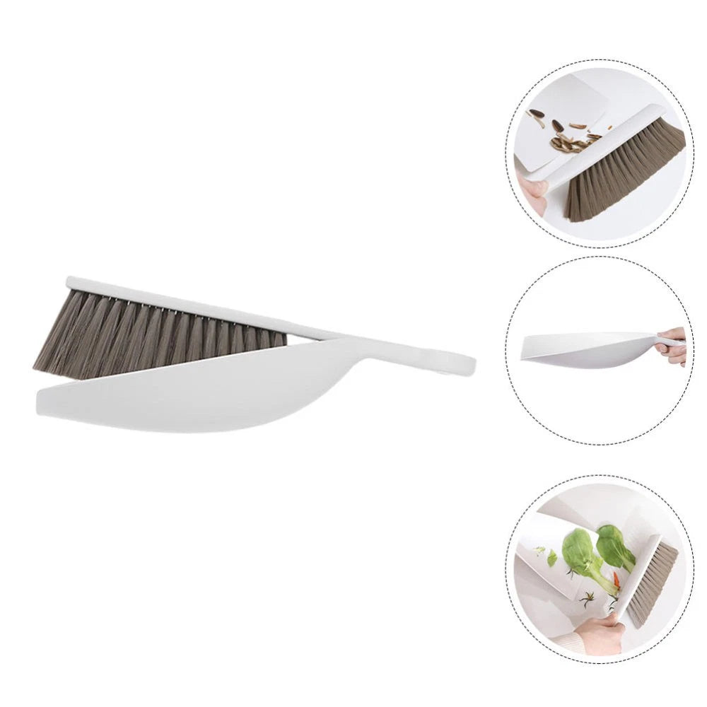 Desktop Broom Set Household Cleaning Supplies Tiny Brush and Dustpan