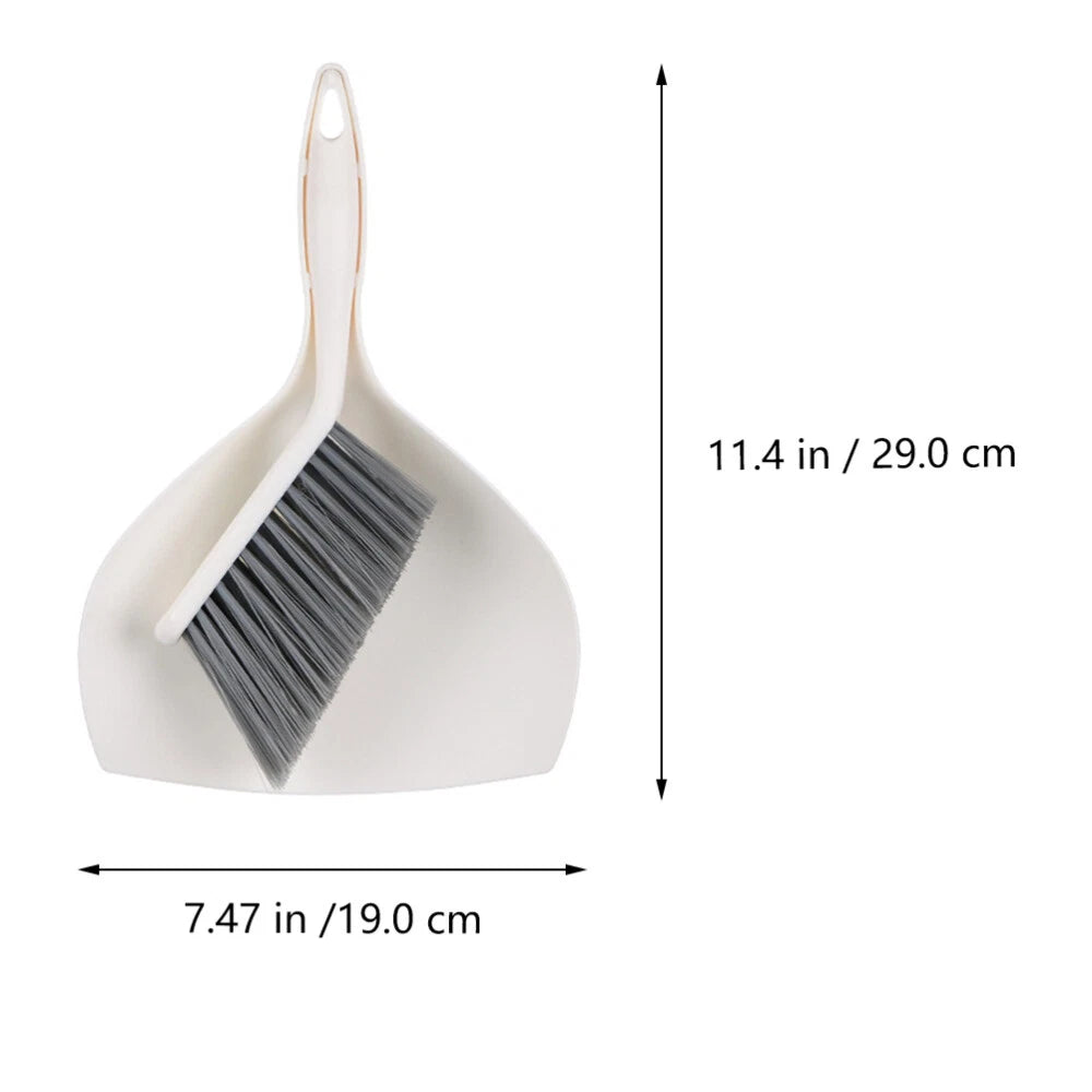 2 Sets Mini Dustpan Broom and Desktop Child Hand Household Cleaning Tools