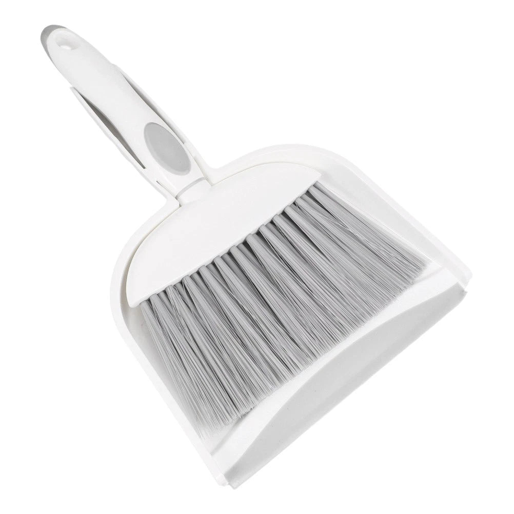 1 Set Small Broom Dustpan Kit Desktop Whisk Broom Brush And Waste Bin Tabletop