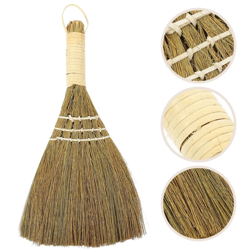 2 Pcs Desktop Duster Broom Set Cleaning Office Baby Small Dustpan