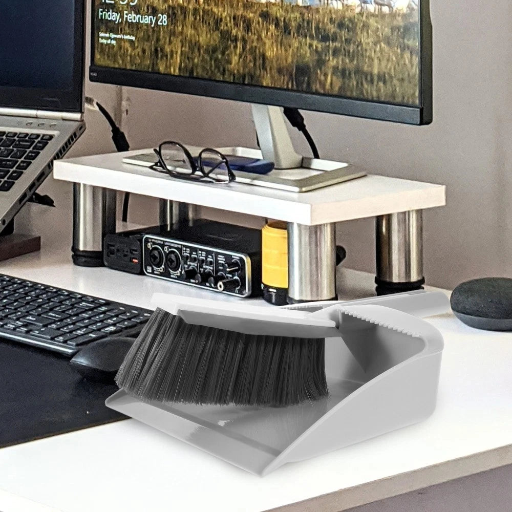 Mini Dustpan Broom Set Desktop Small and Sweeping Soft Brush Table