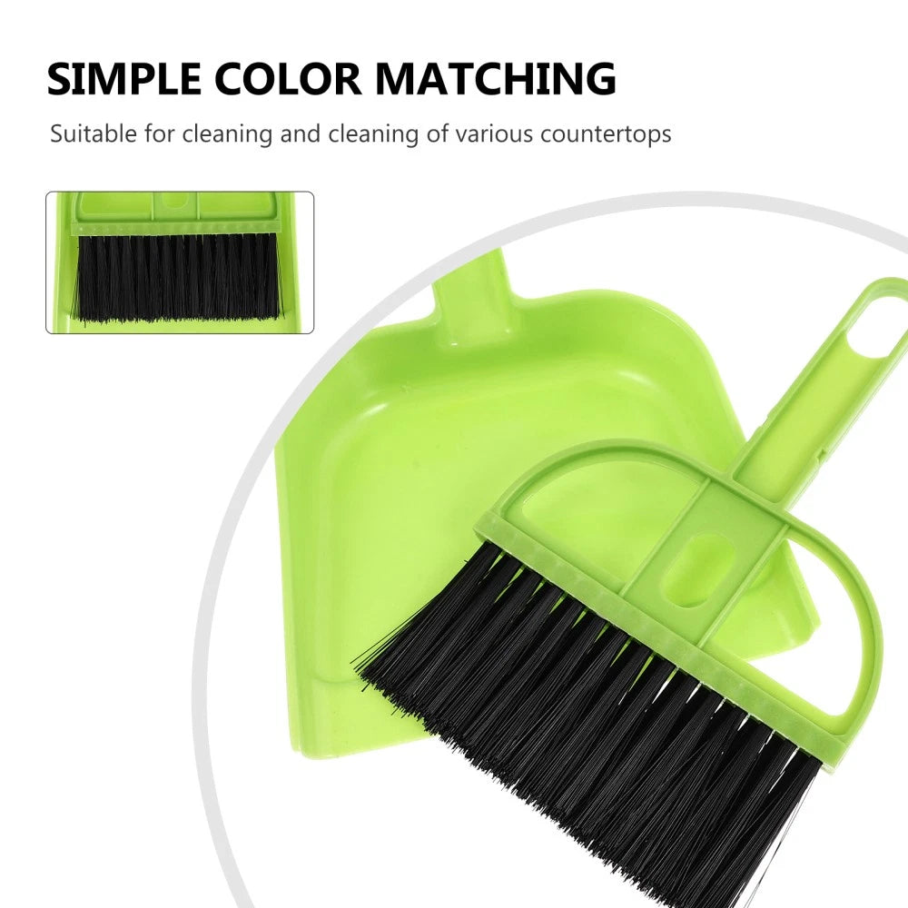 4 PCS Cleaning Brush Set Child Desktop Dustpan and Broom Mini with