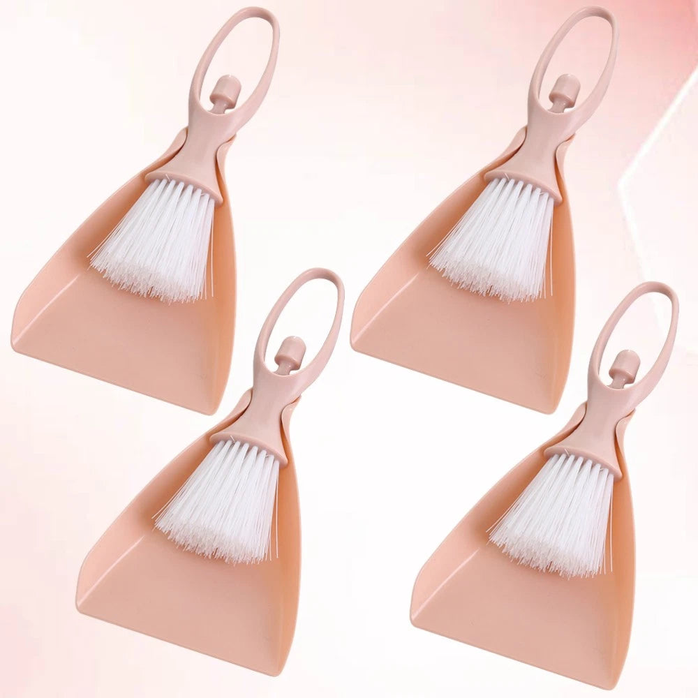 4 Sets Mini Broom Toddler Handheld Small with Dustpan Household Supplies