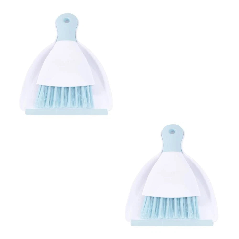 2 Pack Convenient Small Dustpan Set Desktop Cleaner Household Supplies
