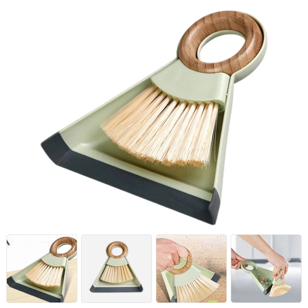1 Set Mini Cleaning Brush and Dustpan Table Sweep Broom for Computer Keyboard