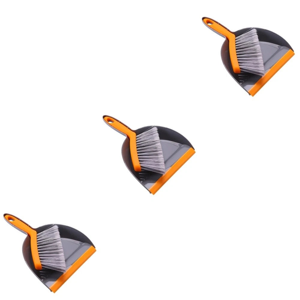 3 Count Mini Broom Set Dust Pan and Brush Sets Desk Dustpan Small
