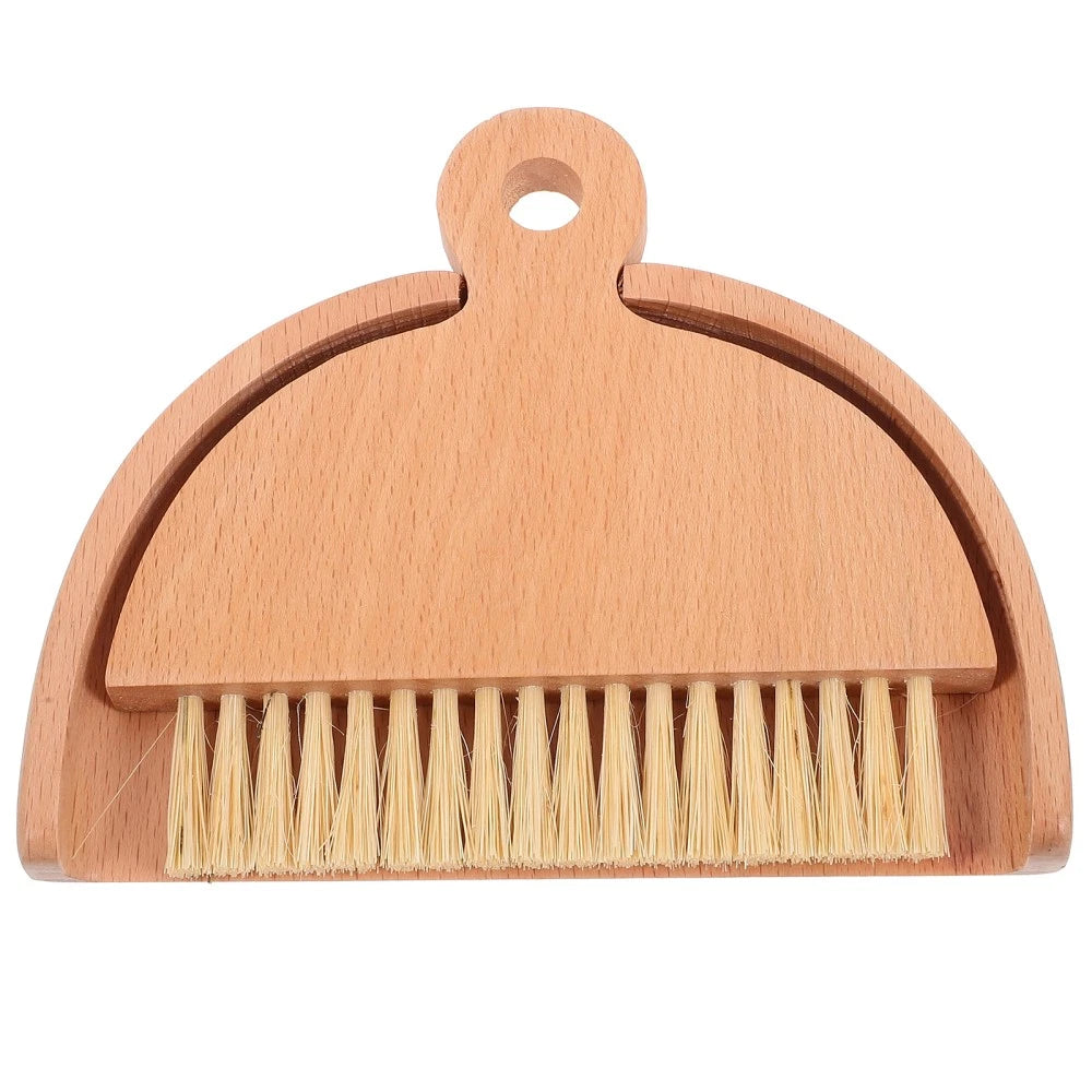Mini Whisk Broom Desktop Cleaning Brush Set Dad Sweeping and Dustpan Hand Small