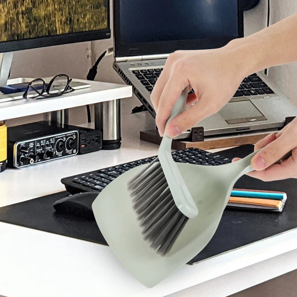 Desktop Cleaning Broom Mini Brush Pan Set Dust and Dustpan Small