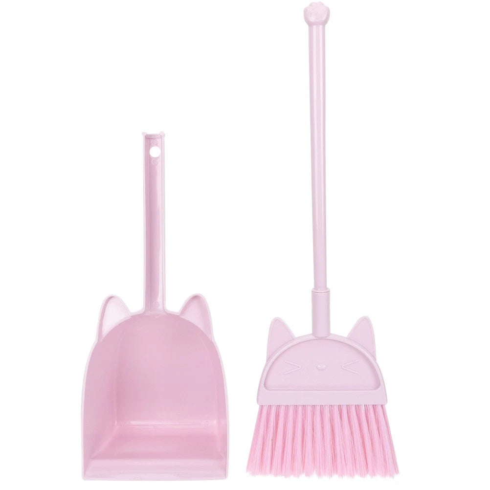 Children's Broom Set Childs Sweeping Brush Cleaning Toy Toddler Dustpan