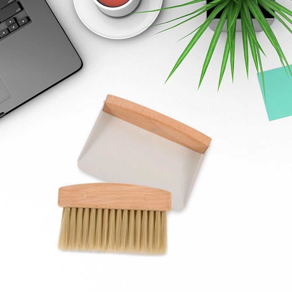 Desktop Cleaning Kit Child Travel Mini Broom for Coffee Bar Small Dustpan