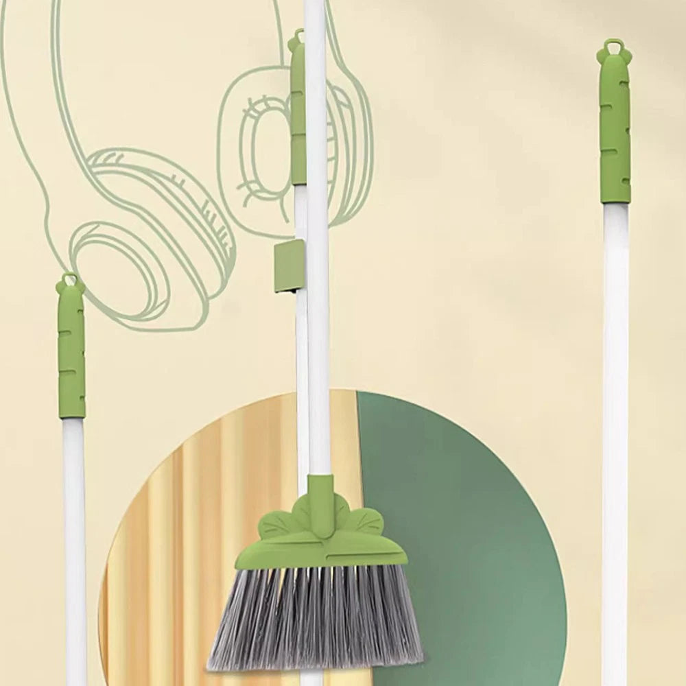 Children's Broom Set Toddler Handheld Small with Dustpan Kids Sweeper