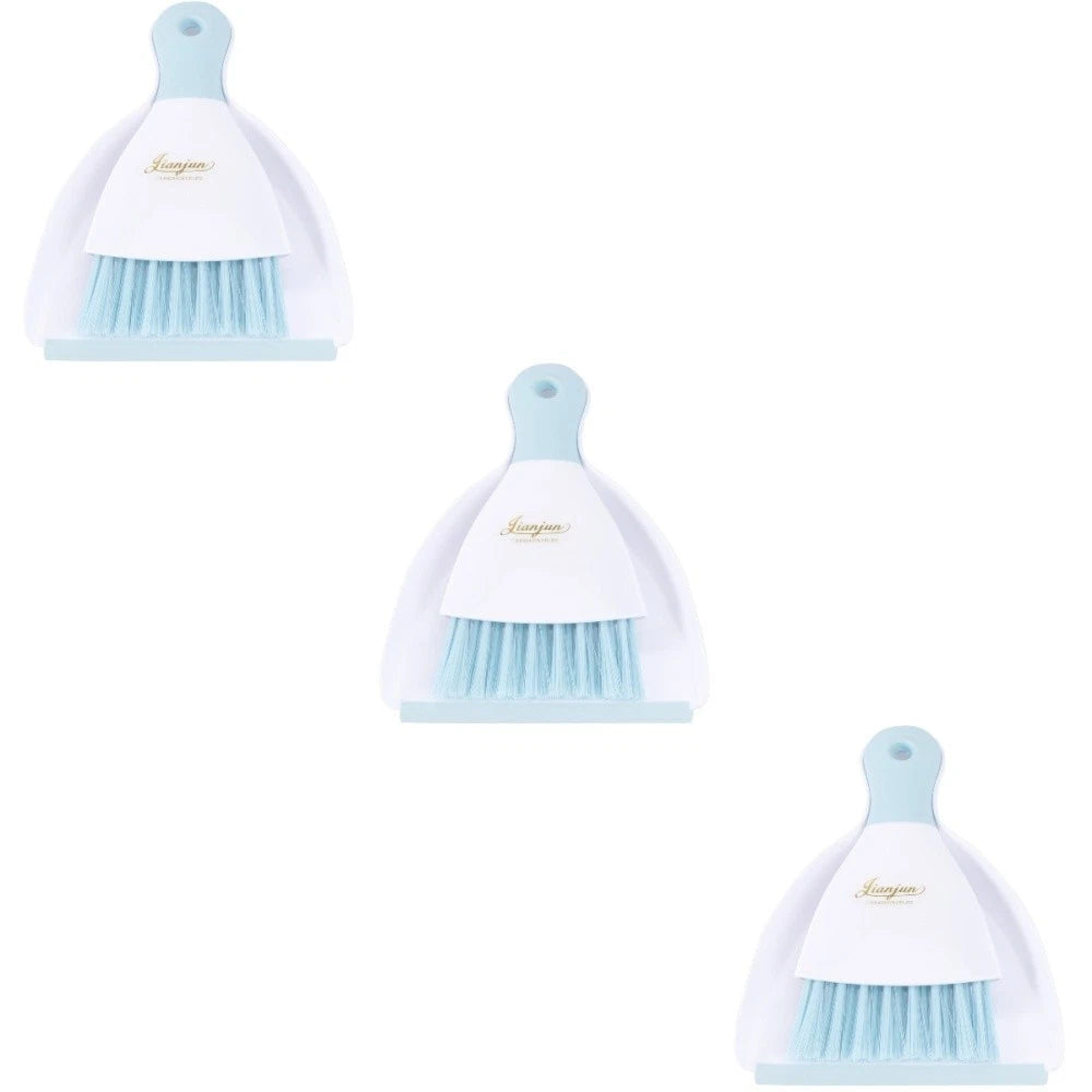 3 Count Convenient Small Dustpan Set Desktop Cleaner Cleaning Tools