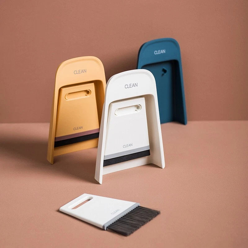 new Wet dry Mini Bar Desktop Sweep Cleaning Brush Small Broom Dustpan Set clean