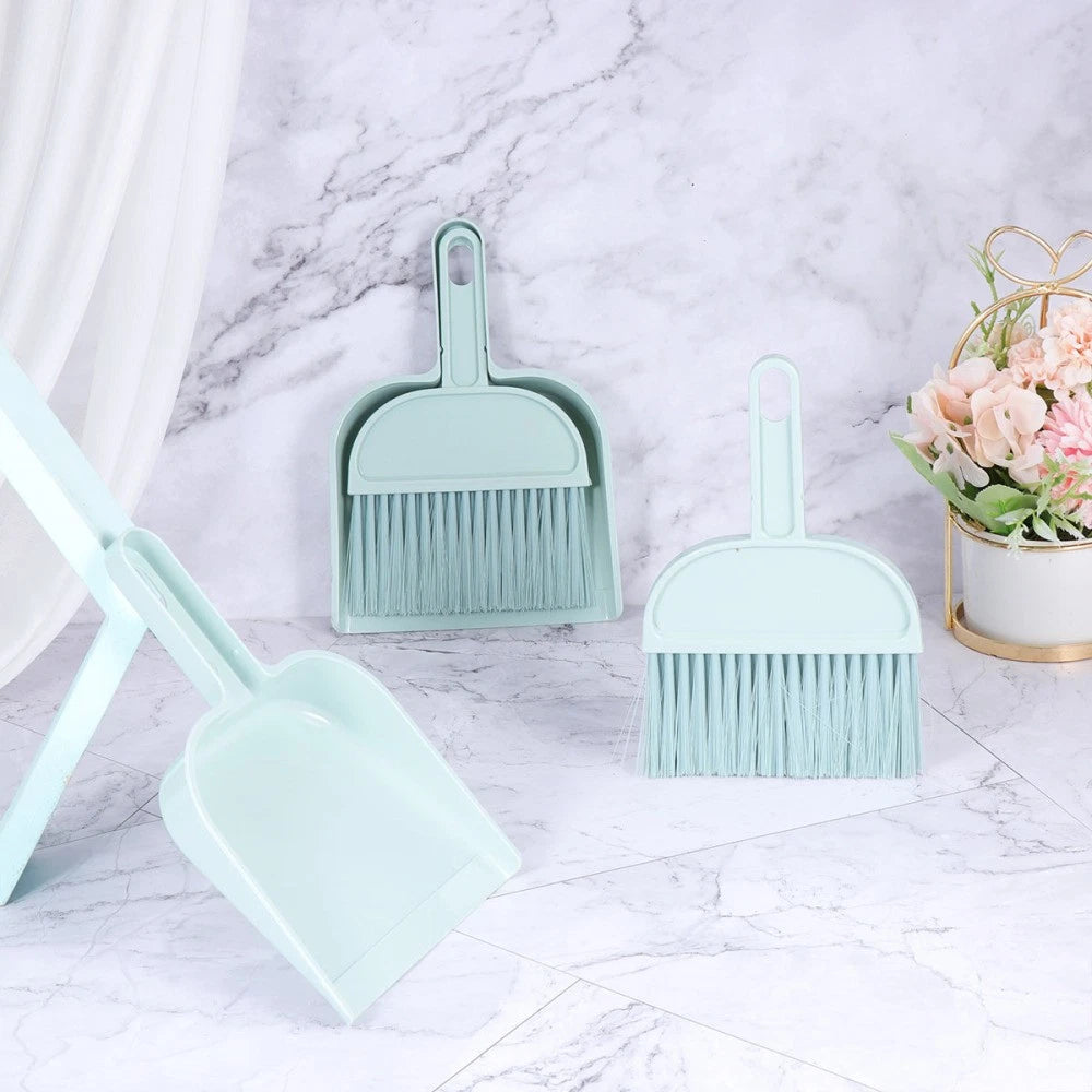 2 Sets Mini Dustpan Broom Pet Cage Cleaning Supplies Small Animal Cleaner