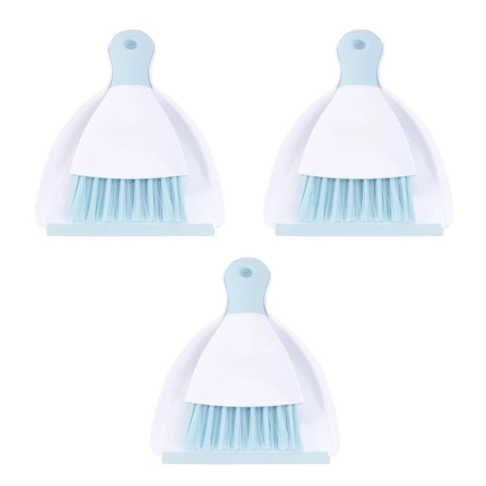 3 Count Convenient Small Dustpan Set Desktop Cleaner Cleaning Tools