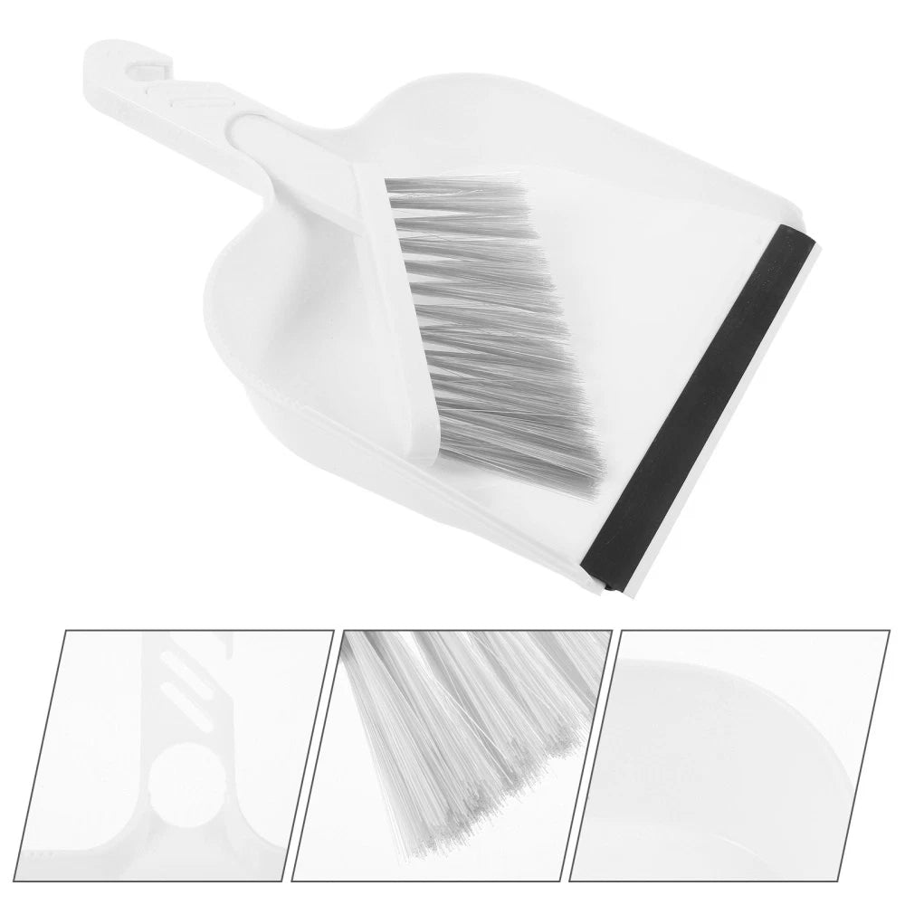Mini Desktop Broom Set Child Small Dustpan and Brush Handheld with Portable