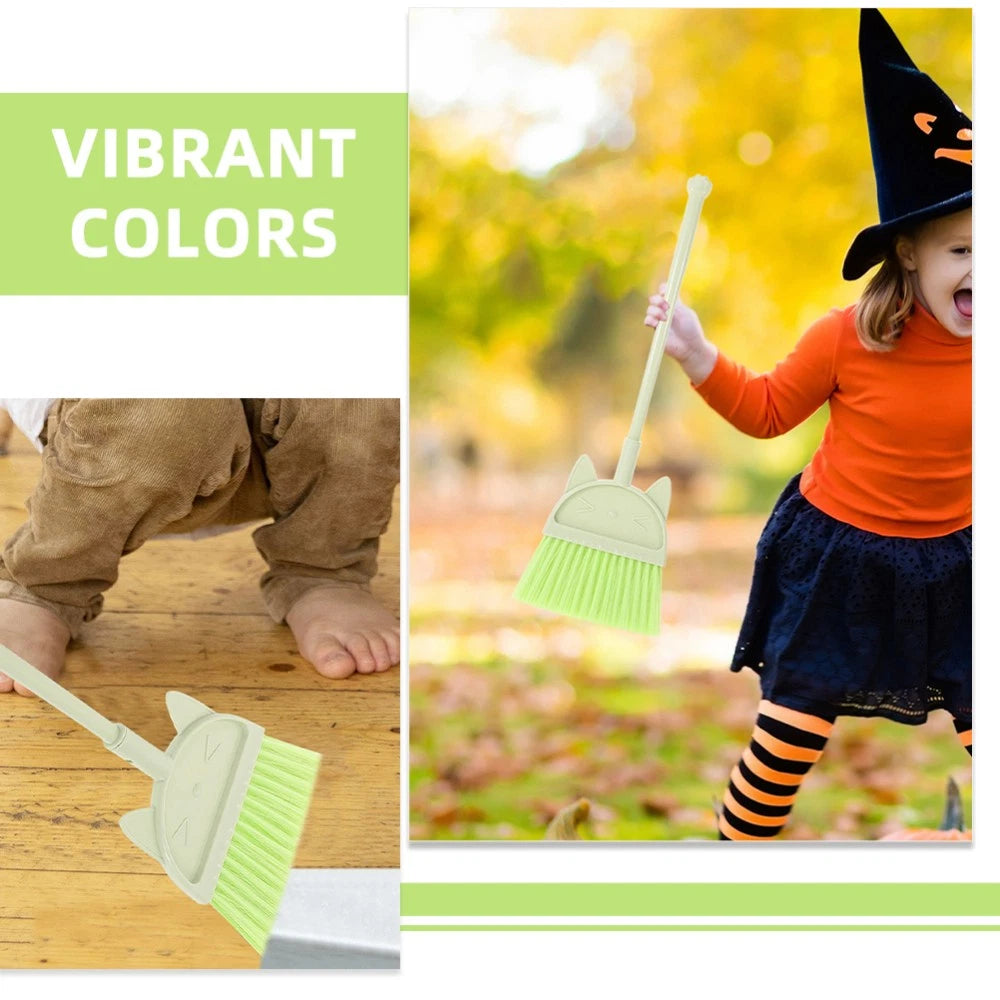2 Pcs Children's Broom Set Toddler Baby Dust Pan and Kids Dustpan