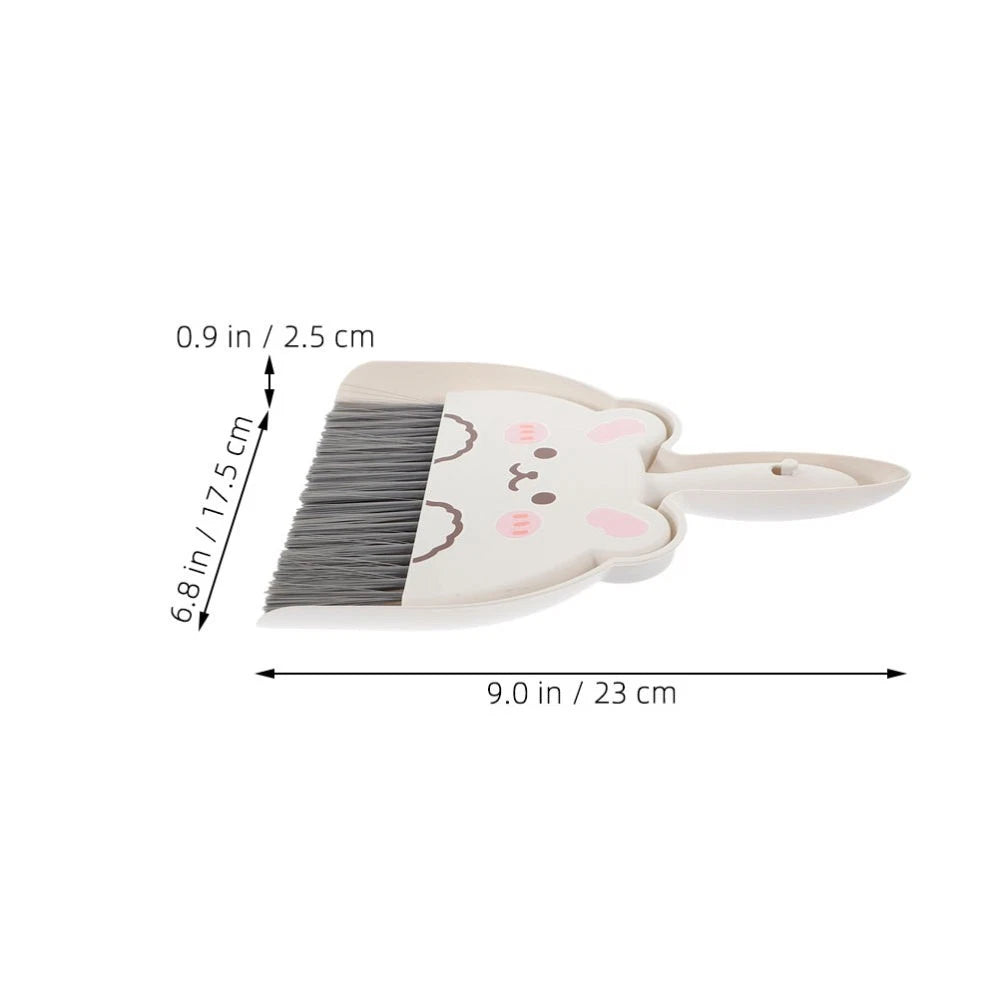 2 Set of Tabletop Brush Set Dining Sweeper Table Cleaning Tool Broom Dustpan