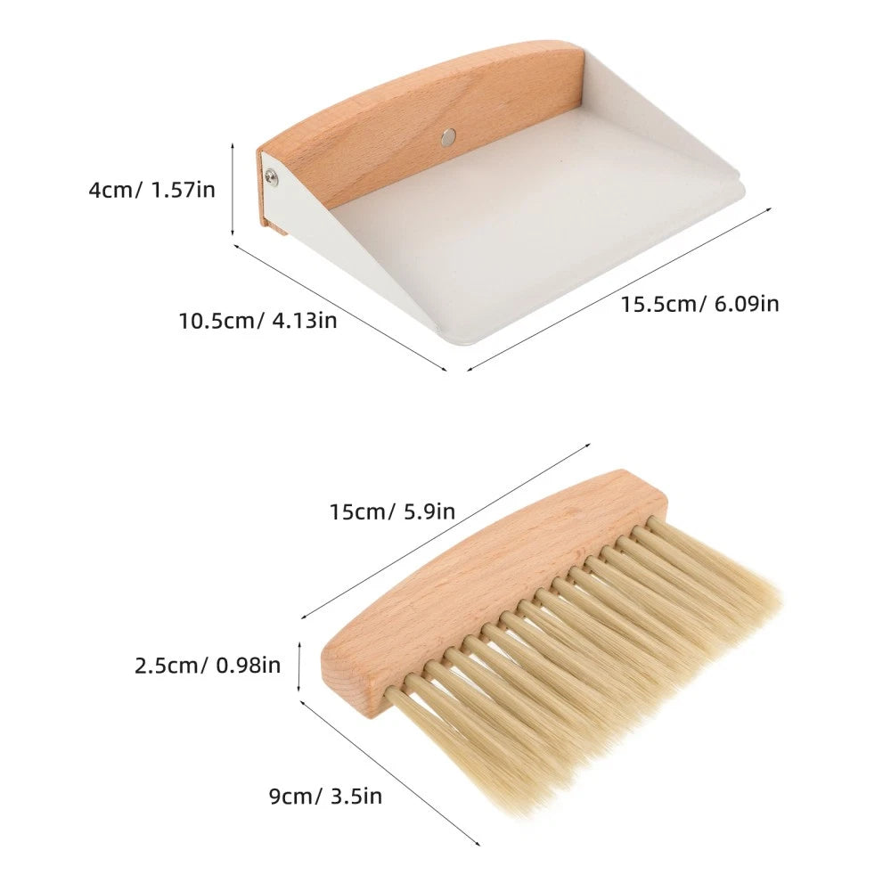 Desktop Cleaning Kit Child Travel Mini Broom for Coffee Bar Small Dustpan
