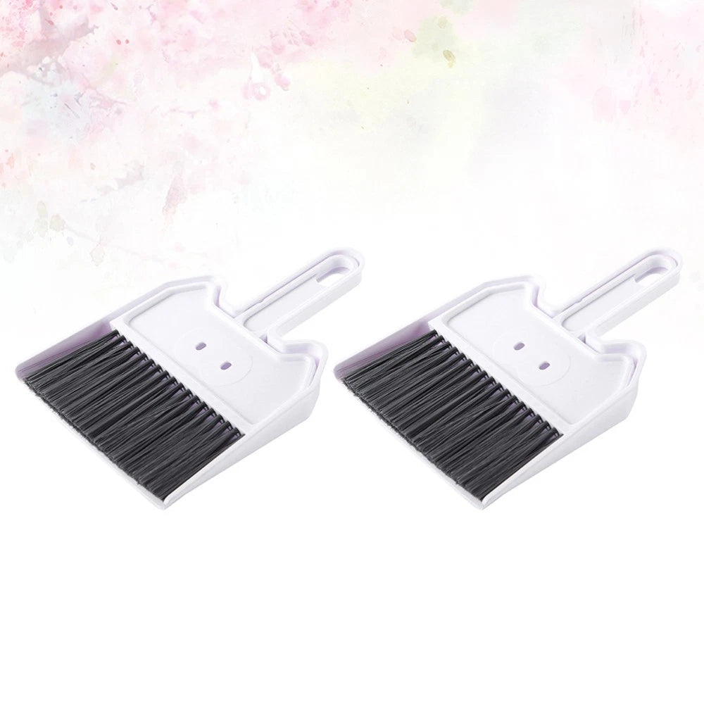 2 Sets Keyboard Cleaning Brush Child Desk Supplies Broom and Dustpan