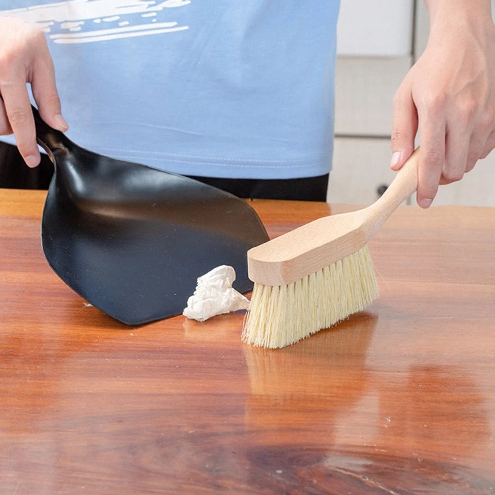 Garbage and Broom Set Sweeping Brush Dustpan Small Child Mini Portable