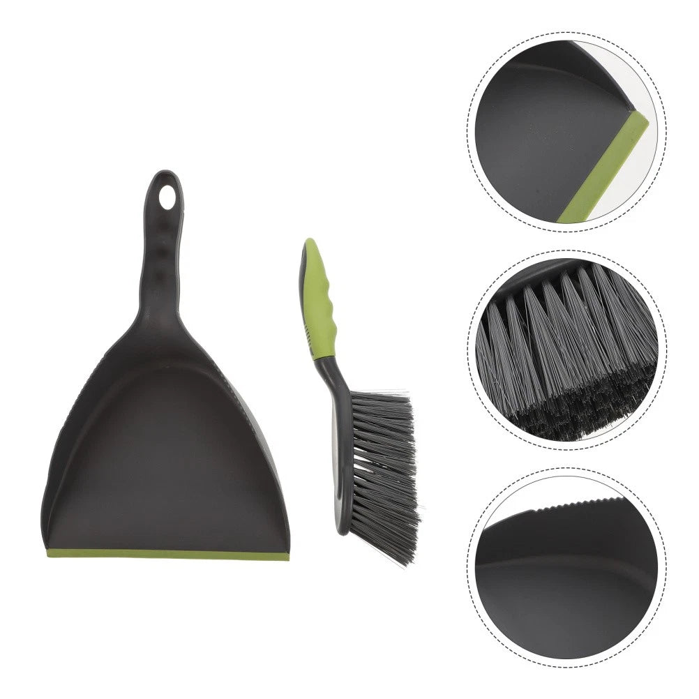 1 Set of Household  Dustpan and Broom Compact Home and Desktop Cleaning Tool