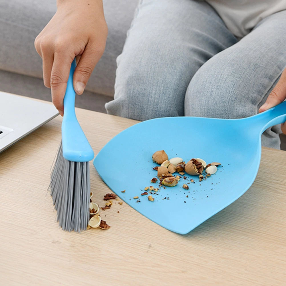 Mini Broom Set Small Dustpan and Brush Desktop Cleaning Household Supplies