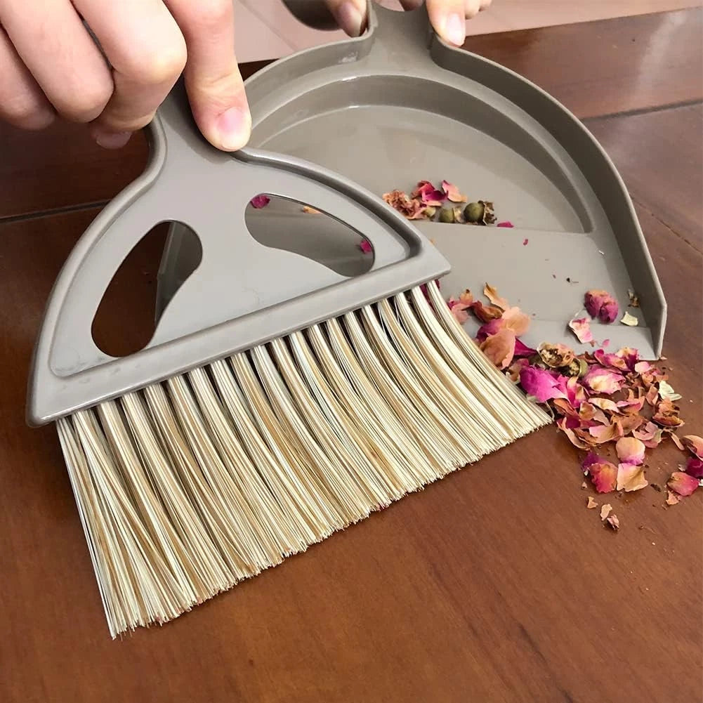 Small Broom and Dustpan Set Mini Dustpan and Brush, Hand Broom and Dustpan Set,