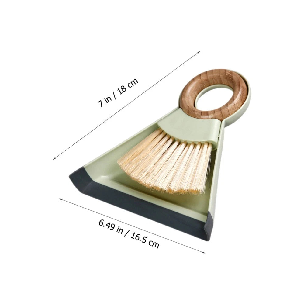 Mini Broom Dustpan Set Keyboard Brush and Duster for Car Air Vent