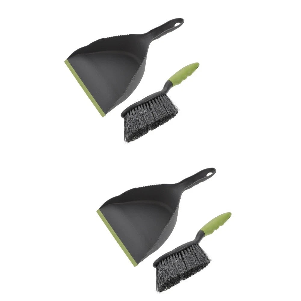 2 Sets  of Mini Cleaning Broom and Dustpan Household Garbage Cleaning Tool