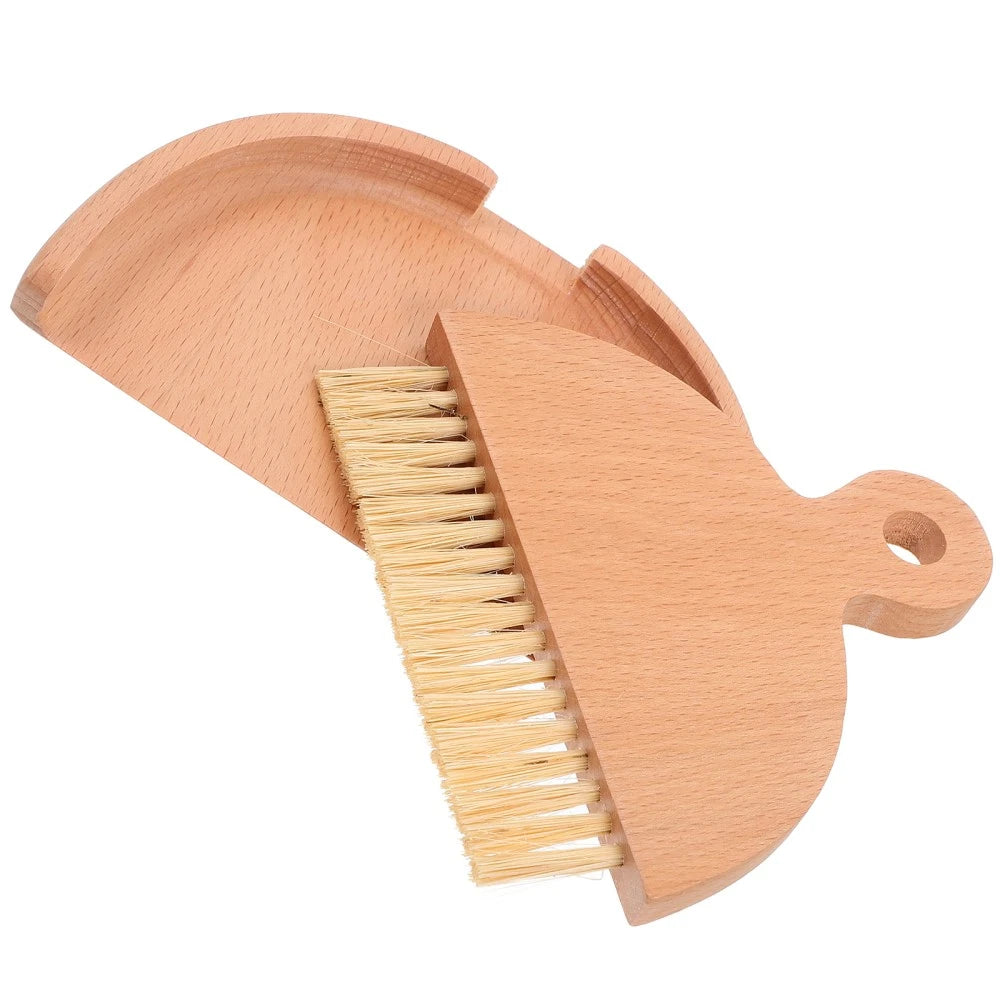 Mini Whisk Broom Desktop Cleaning Brush Set Dad Sweeping and Dustpan Hand Small