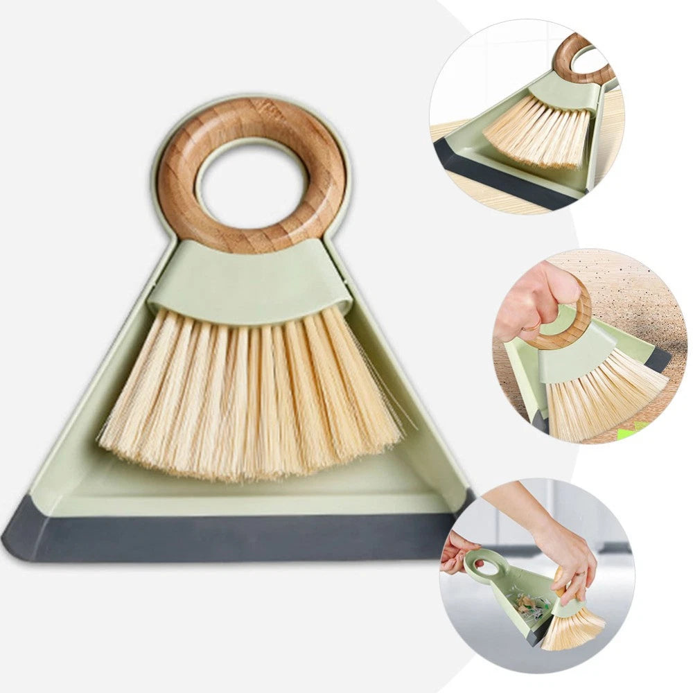 1 Set Mini Cleaning Brush and Dustpan Table Sweep Broom for Computer Keyboard