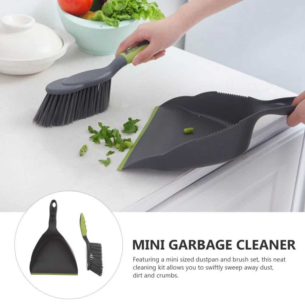 1 Set of Household  Dustpan and Broom Compact Home and Desktop Cleaning Tool