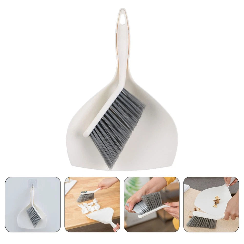 2 Sets Desktop Cleaning Kit Accessories Broom Dustpan Combination