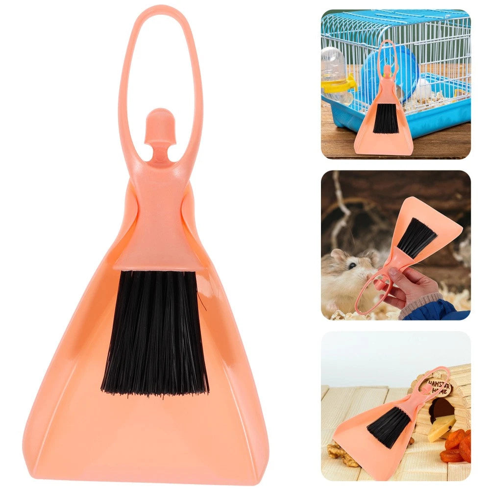 Cleaning Tool Set Mini Broom and Dustpan Small Animal Cage Cleaner