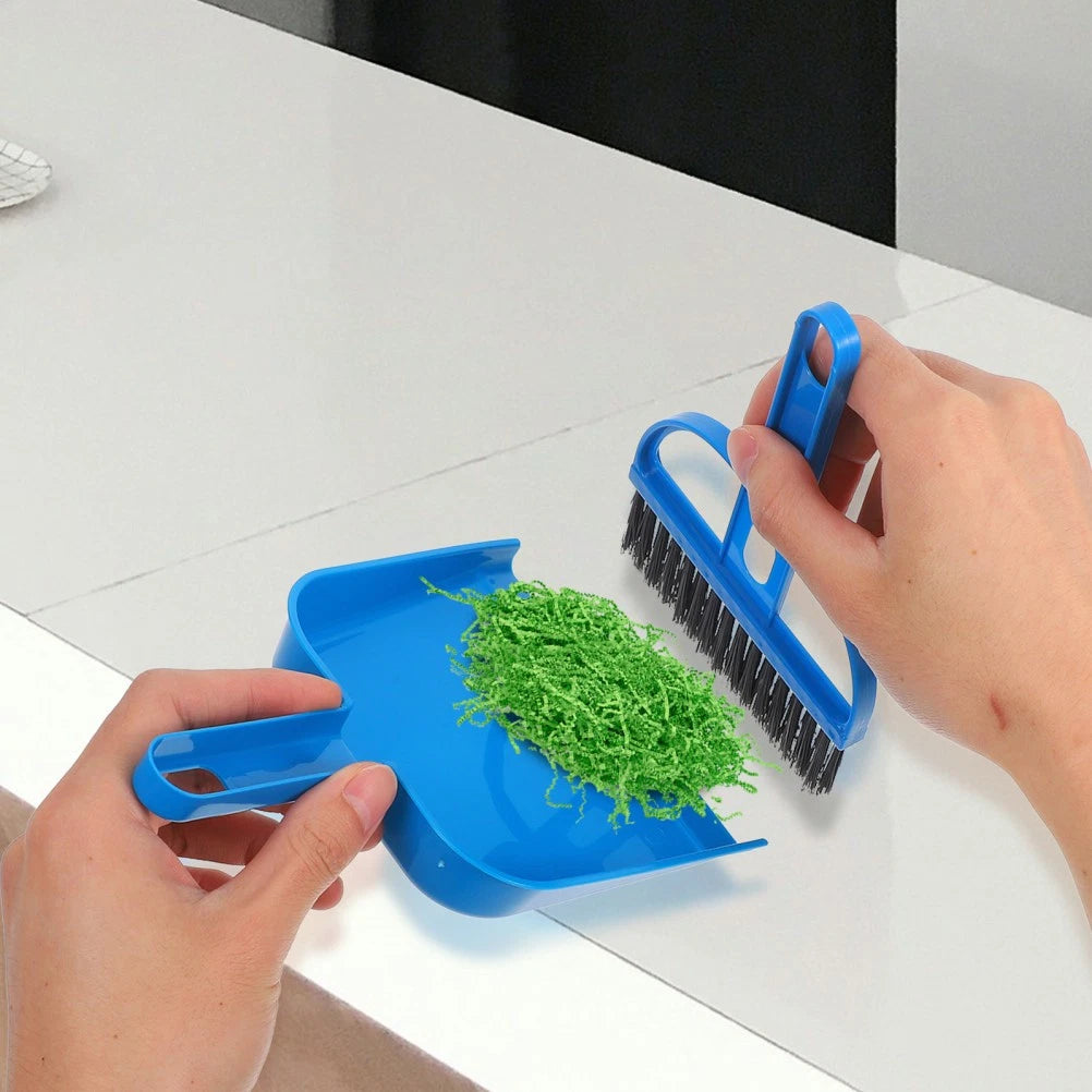 Desktop Broom Set Work Dustpan Brush Toy Children House Cleaning Toys