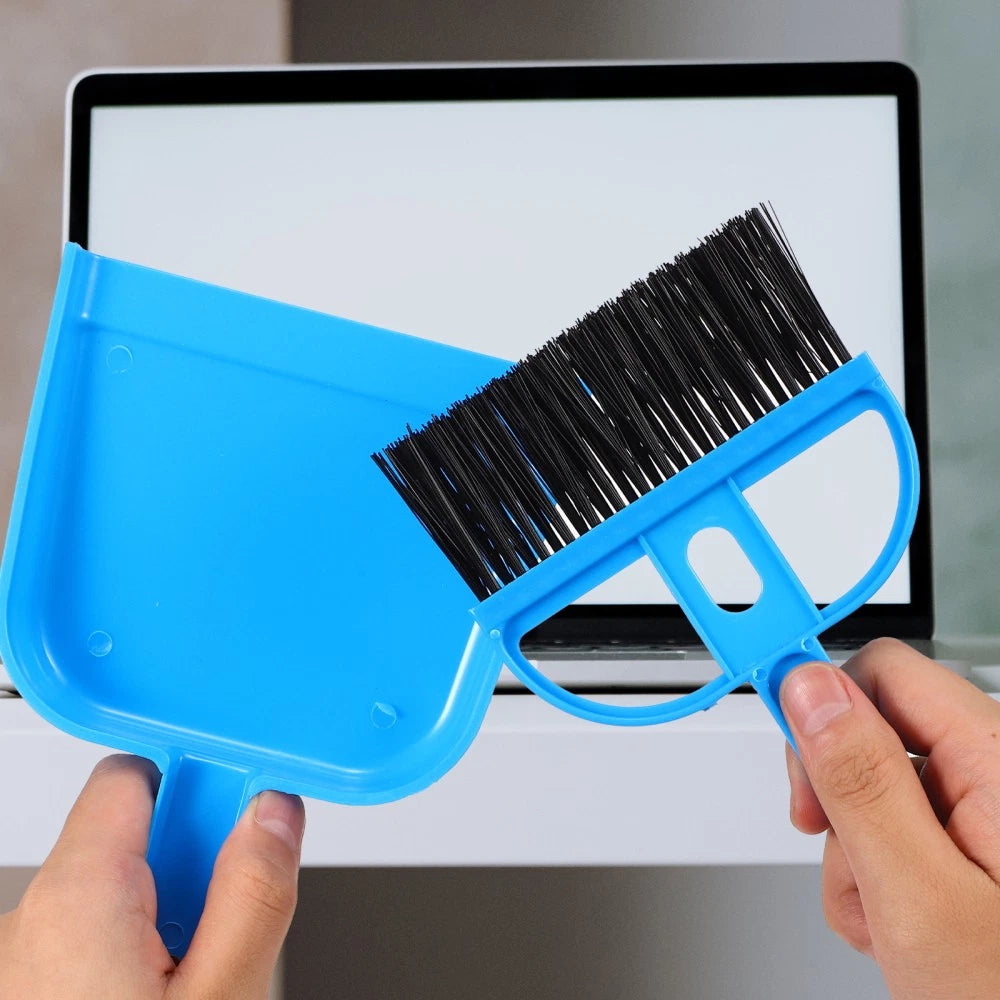 3 Sets Of Household Desktop Pet Cage Small Brooms Dustpans Small Dustpans Brooms