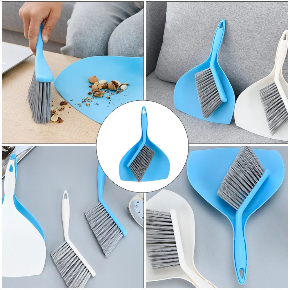 Mini Broom Set Tiny Dustpan and Brush Household Cleaning Supplies Desktop
