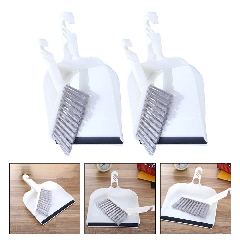2 Sets Kitchen Cleaning Desktop Broom Mini Dustpan and Brush Child