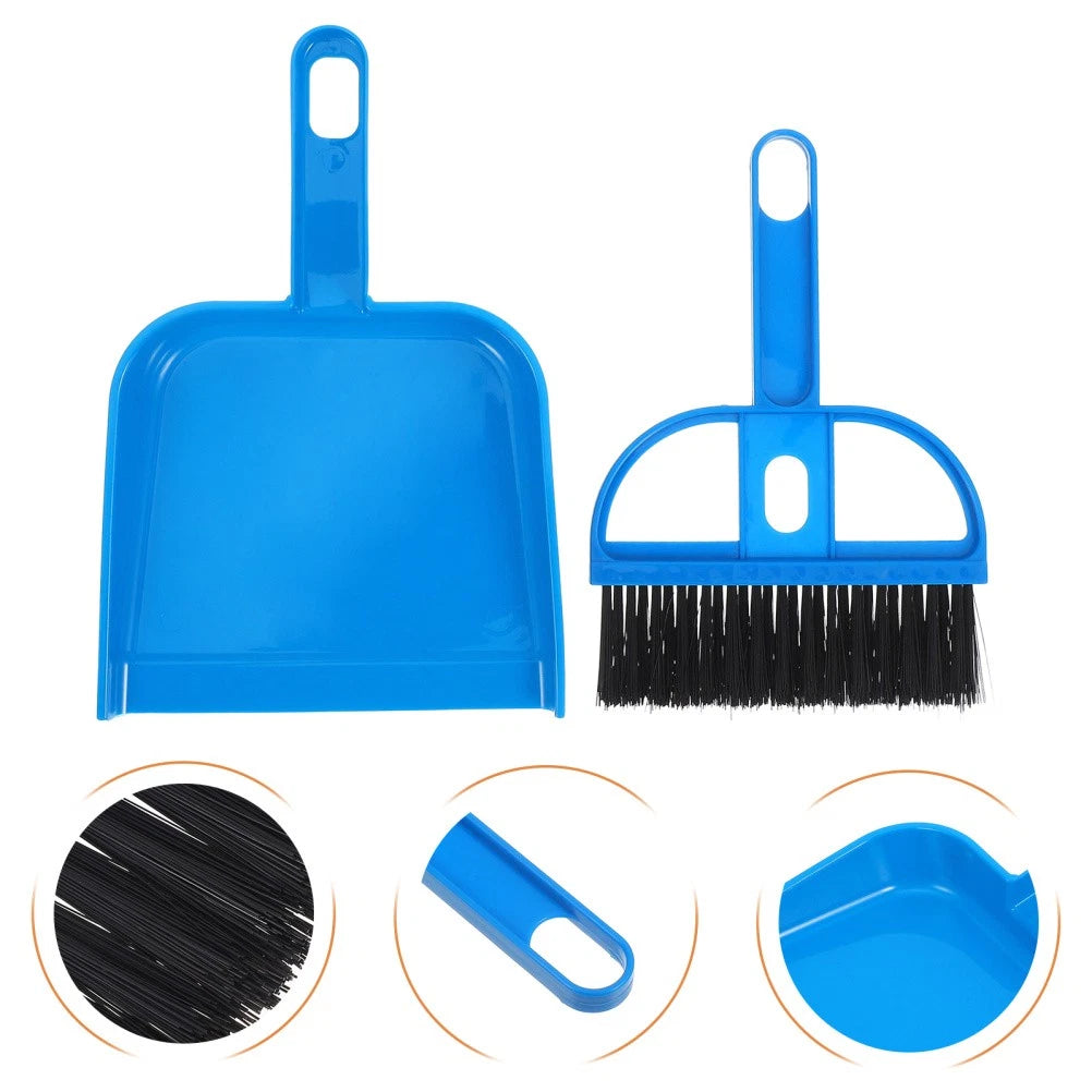 Desktop Broom Set Work Dustpan Brush Toy Children House Cleaning Toys