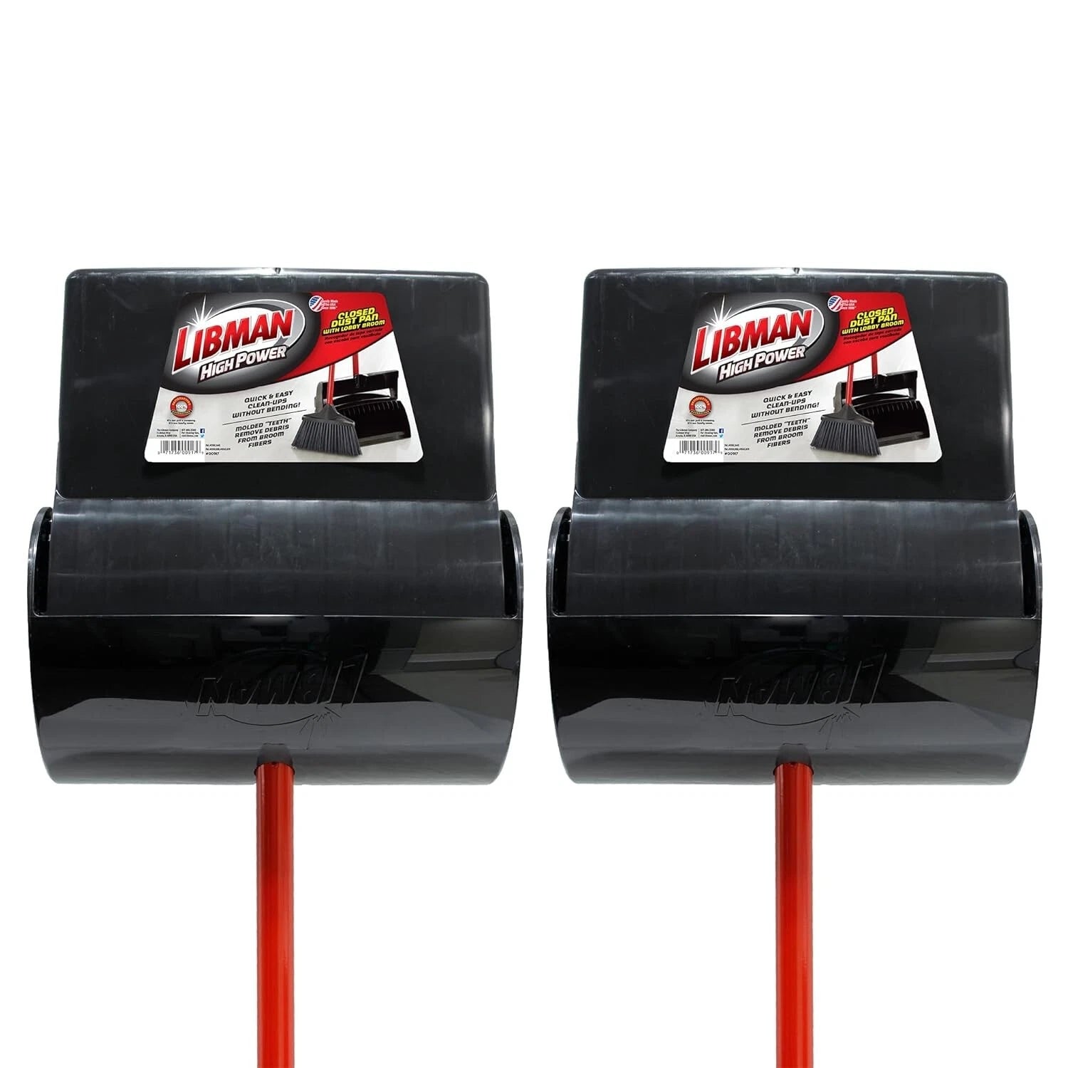 Portable Dust Pan and Broom Set with Integrated Storage - Perfect for Floors